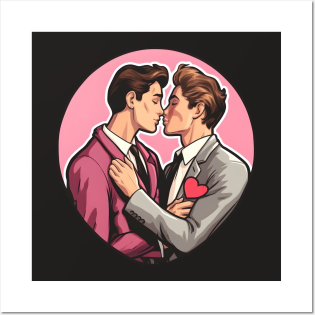 Gay couple Wall Art by beangeerie